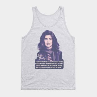 Susan Sontag Portrait and Quote Tank Top